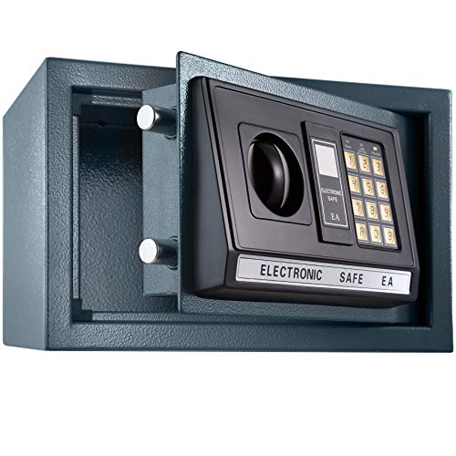 TecTake® Massiver Elektronischer Safe Tresor 20 X 31 X 22cm 4,6 kg schwarz inklusive 4 Batterien