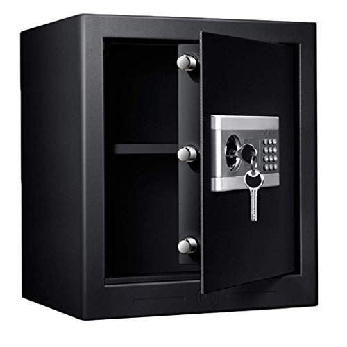FZYE Sicherheit Elektronischer Sicherheits- und Sicherheitscode Schlüsselschrank kann auf Laptop 38 * 31 * 42,7 cm Safe (schwarz) platziert Werden