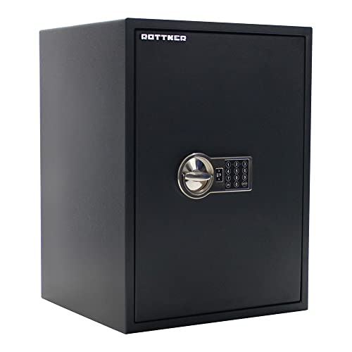 Rottner Power Safe 600 IT Möbeltresor S2 Elektronikschloss Aufbohrschutz Notbestromung bedingter Feuerschutz verstellbarer Fachboden separat versperrbarer Innentresor inkl. Befestigungsmaterial