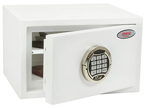 Phoenix SS1181E Fortress Stufe S2 Tresor Safe Elektronik Sicherheitsschloss Möbeltresor 220 x 350 x 300 mm, Weiss