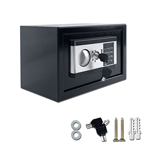 Froadp 22L Einwurftresore Elektronischer Tresor Safe Cabinet 35x25x25cm Möbeltresor mit Schlüssel Wandmontage Hotelsafes Passwort Sicherheitsbox Mini Wandtresor Schlitzsafes für Zuhause Wertsachen