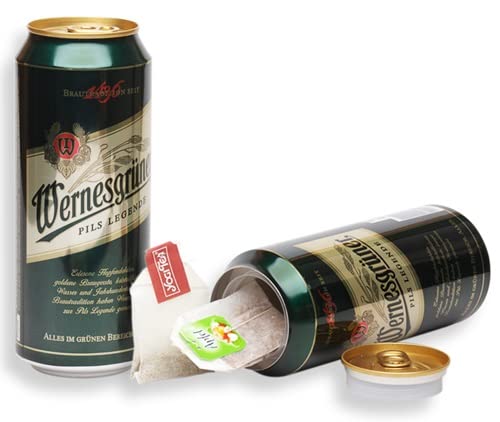 Weedness Wernesgrüner Bier Geldversteck Dosen-Safe - Dosentresor Versteckdose Geheimversteck Mini Tresor Strandsafe