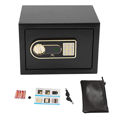 22L Safe Tresor Depository Safe Tresor Ausgestattet Digital Elektronischer Tastatur Safe mit Feuerfest Wasserdicht Geldtasche, Stahllegierung Tropfentresore für Home Office Hotel Business Schmuck